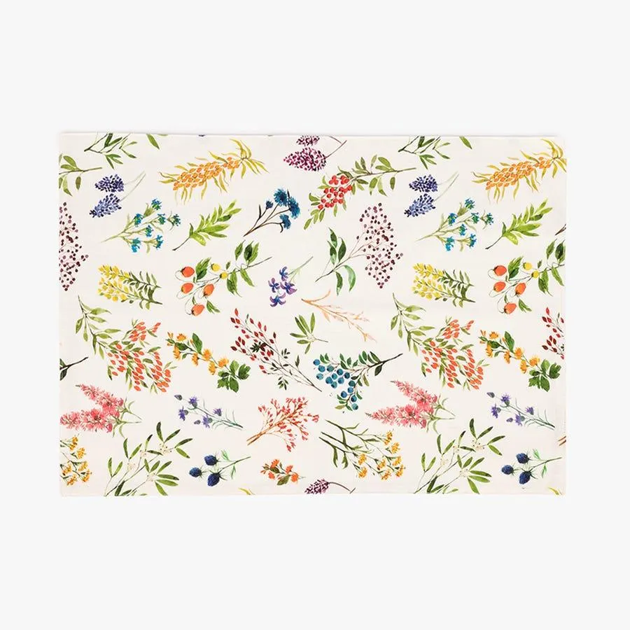 Individual algodão flores 33x49cm GARDEN MEMORIES