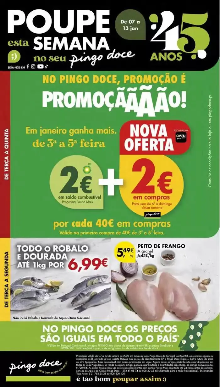 Folheto Ofertas especiais atrativas para todos de 7 de janeiro até 13 de janeiro 2025 - Pagina 1