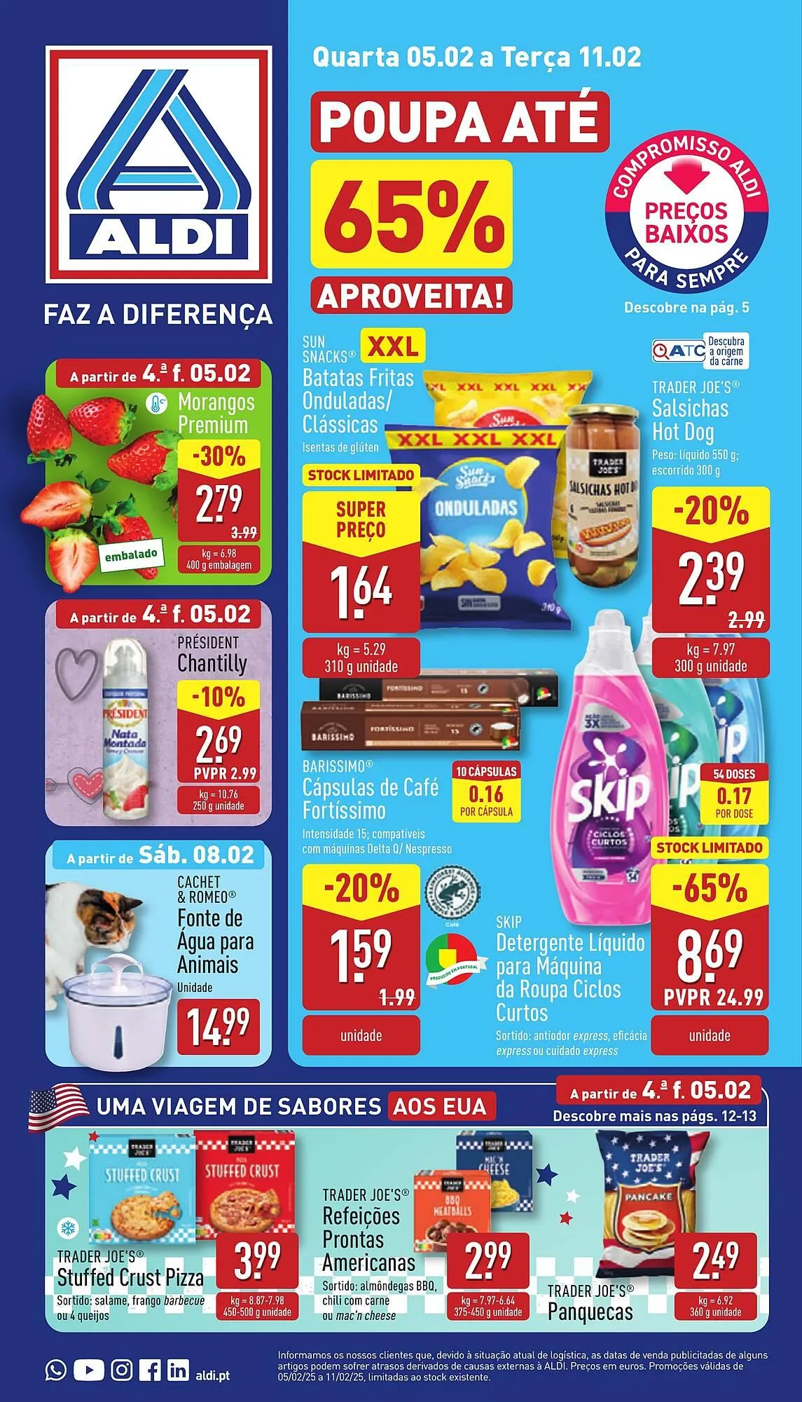 Folheto Folheto ALDI de 5 de fevereiro até 11 de fevereiro 2025 - Pagina 1
