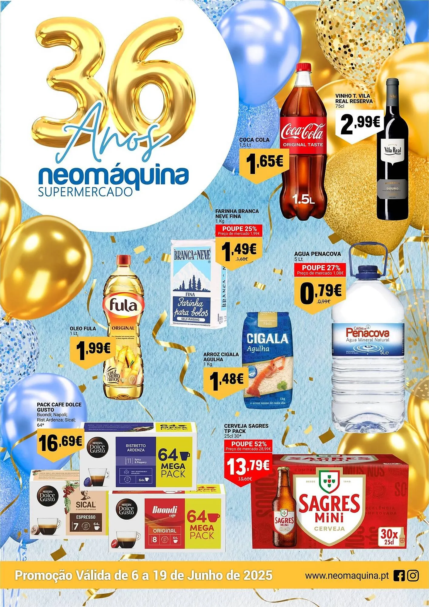 Folheto Folheto Neomáquina de 6 de junho até 19 de junho 2025 - Pagina 1