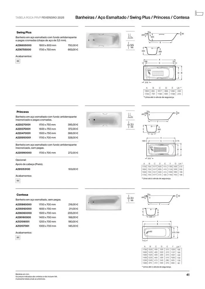 Folheto Soluções de Banho  de 6 de janeiro até 31 de dezembro 2025 - Pagina 43