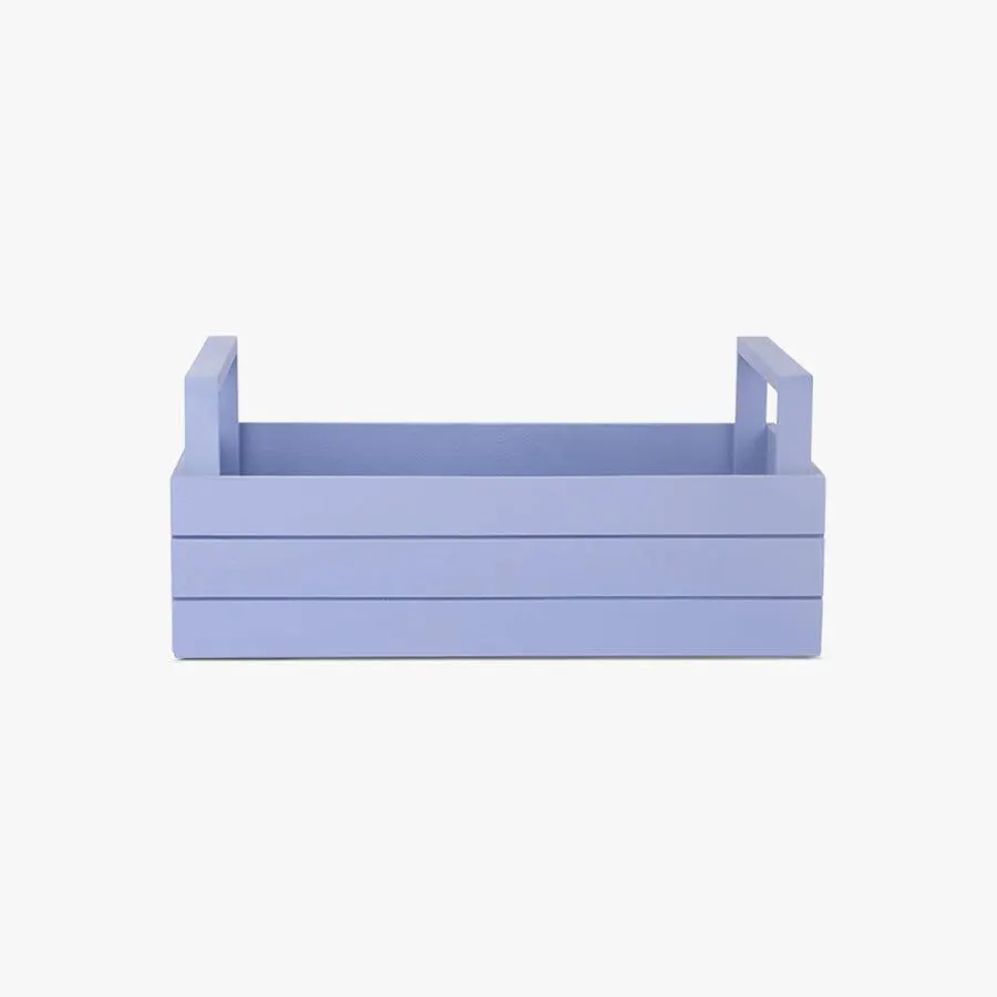 Caixa madeira azul escuro 38x21,5cm WOODY