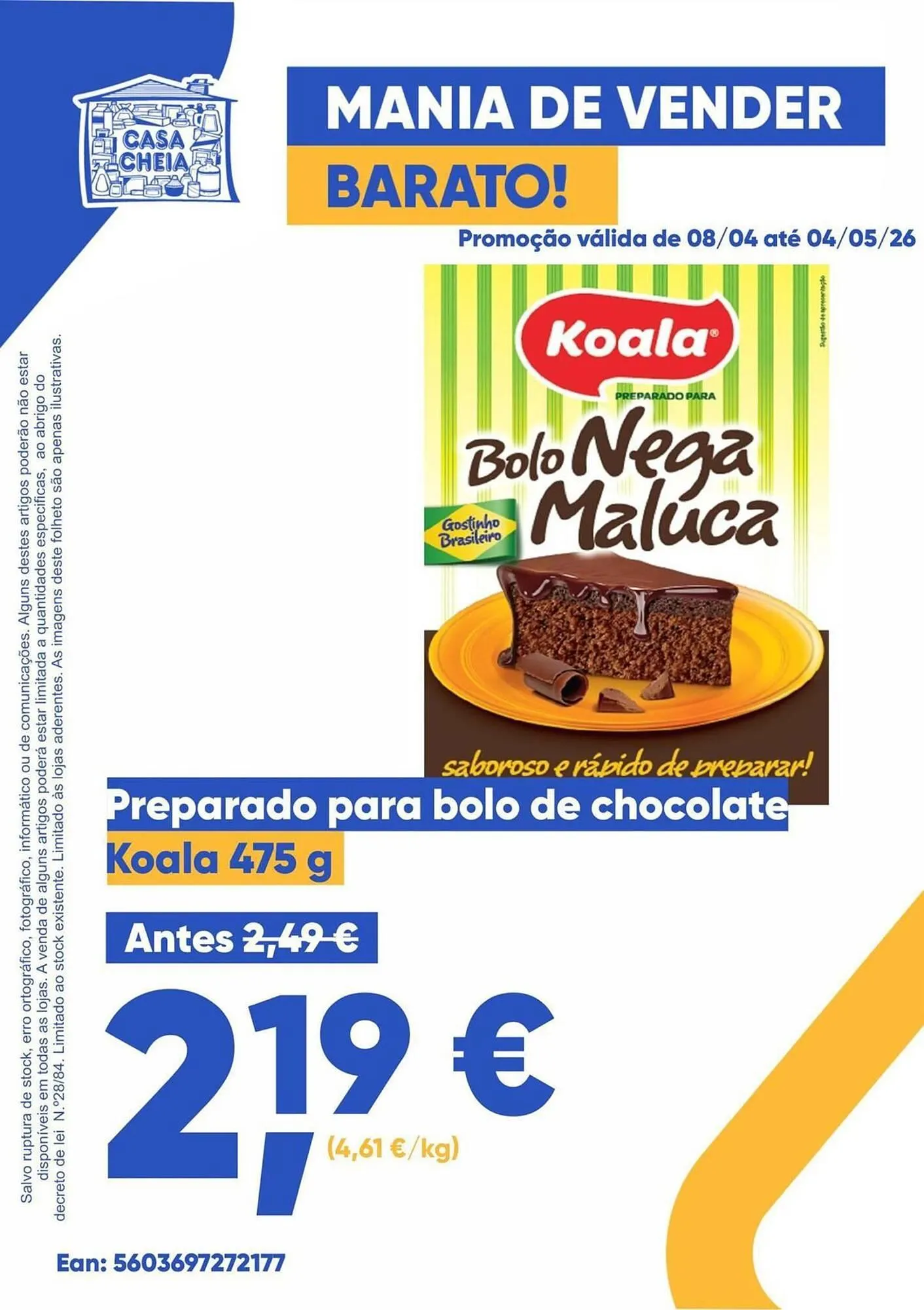 Folheto Folheto Casa Cheia de 9 de abril até 4 de maio 2026 - Pagina 1