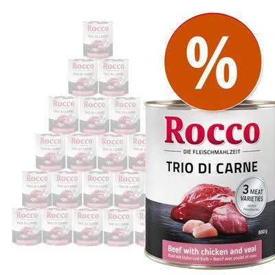 Rocco Classic Trio di Carne - 24 x 800 g a preço especial!