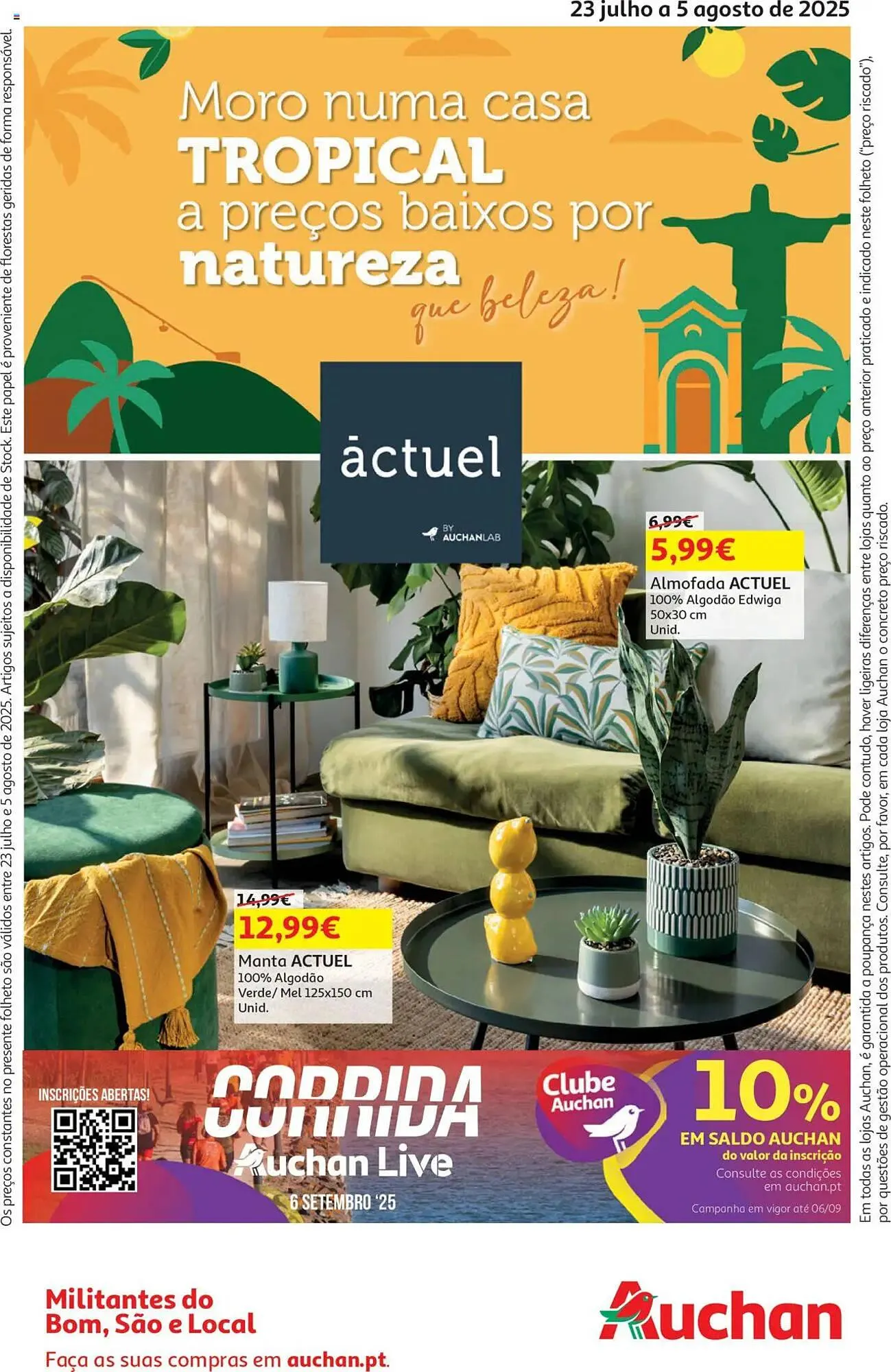 Folheto Folheto Auchan de 23 de julho até 6 de agosto 2025 - Pagina 1