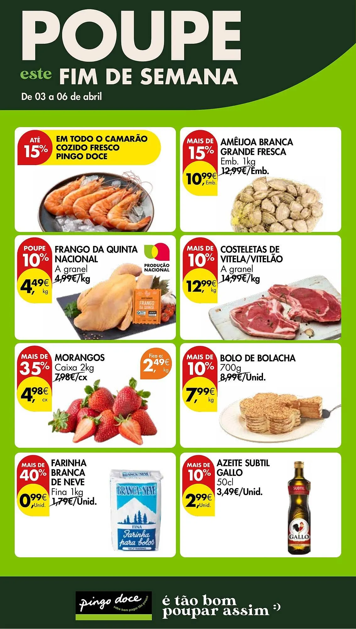 Folheto Folheto Pingo Doce de 3 de abril até 6 de abril 2026 - Pagina 1