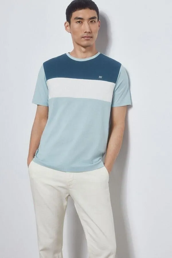 Camiseta color block