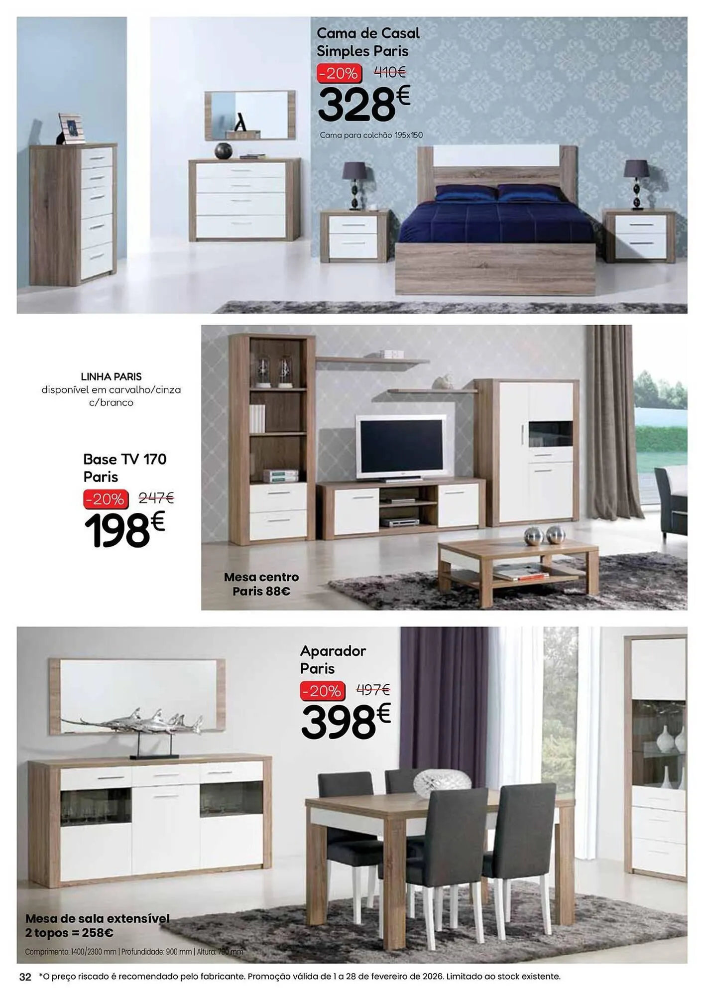 Folheto Folheto Hiper Centro do Móvel de 2 de fevereiro até 28 de fevereiro 2026 - Pagina 32