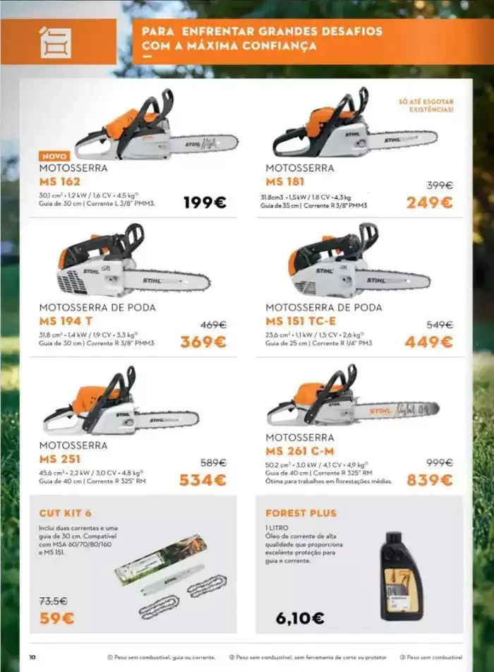 Folheto Stihl Folheto Outono 2024 de 3 de outubro até 17 de janeiro 2025 - Pagina 10