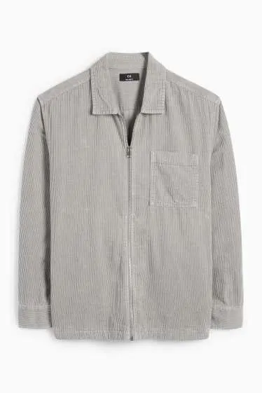 Corduroy shirt jacket - regular fit - kent collar