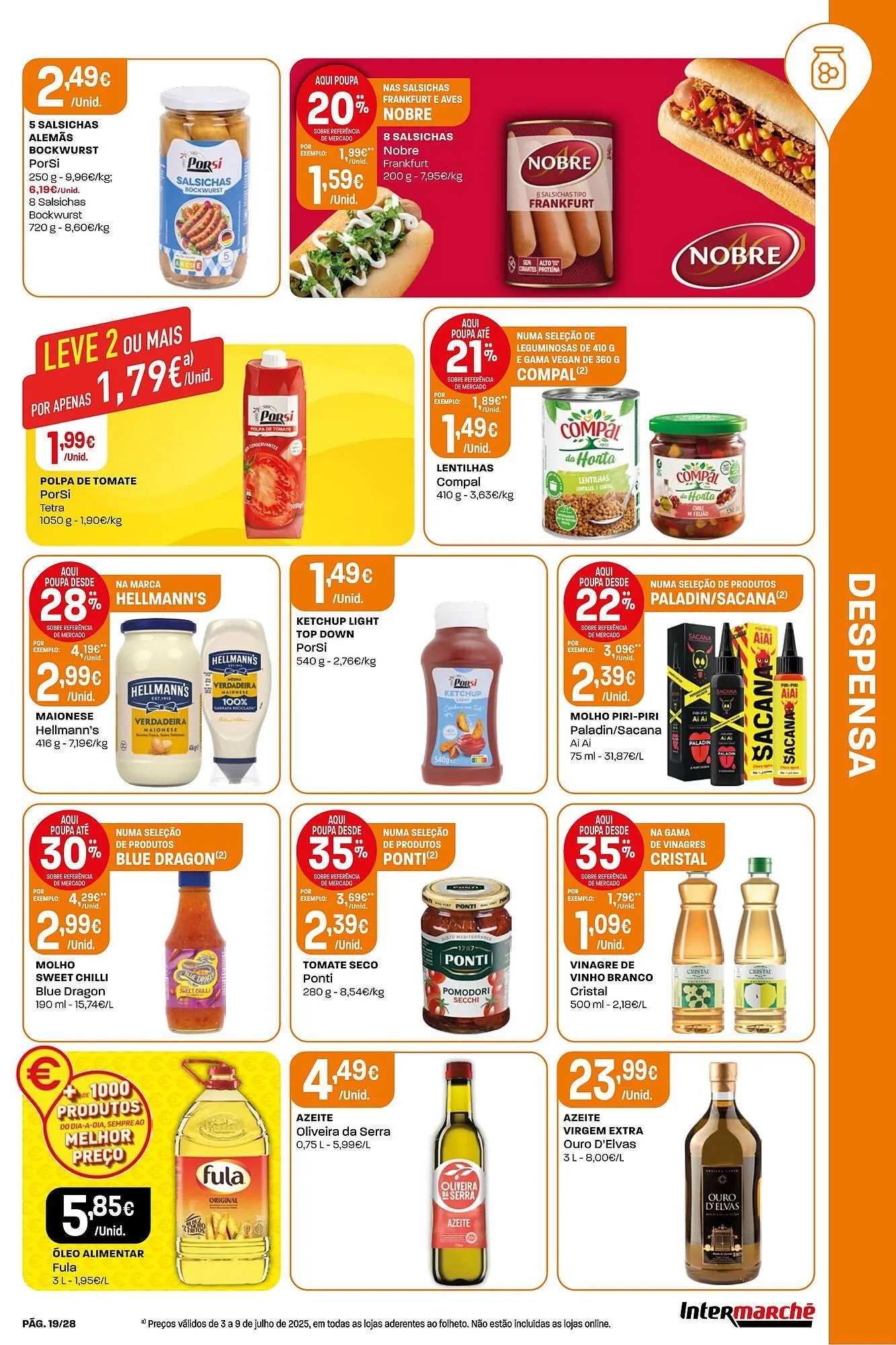 Folheto Folheto Intermarché de 3 de julho até 9 de julho 2025 - Pagina 19
