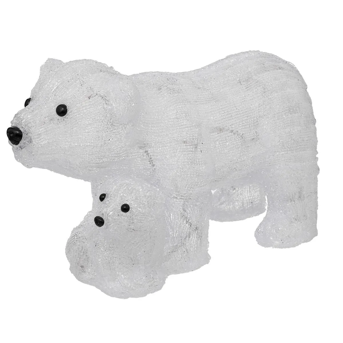 Urso Com Cria Luminoso 60 LEDs