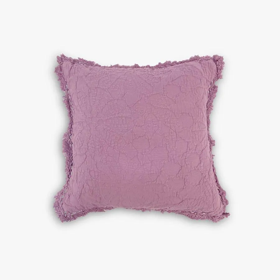 Capa de almofada jacquard roxo 45x45+5 cm VERONA