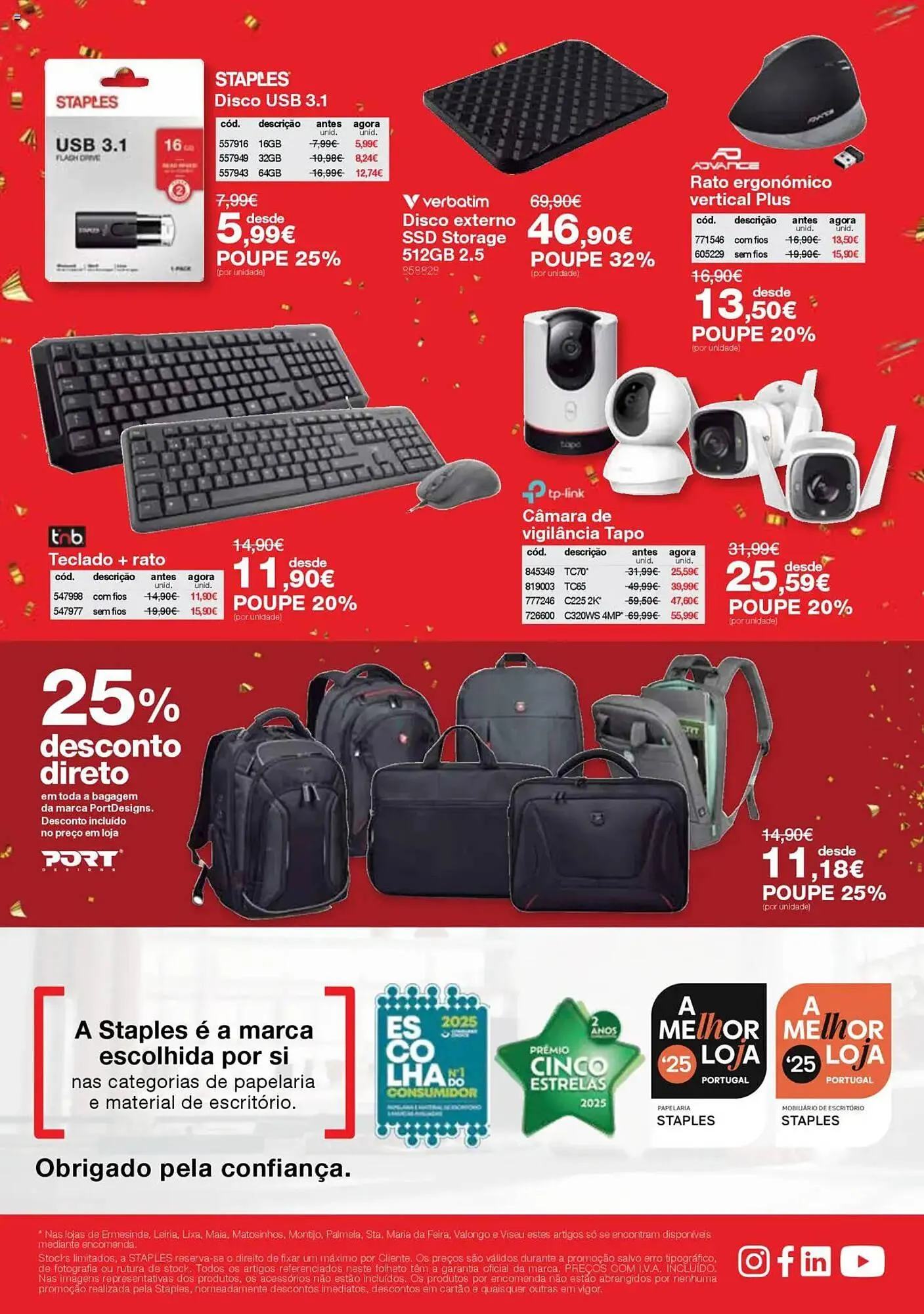 Folheto Folheto Staples de 7 de março até 27 de março 2025 - Pagina 16