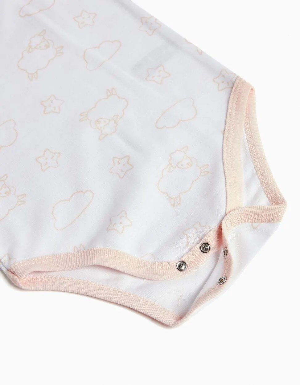 Pack 5 Bodies de Manga Curta, Bebé Menina, Multicor