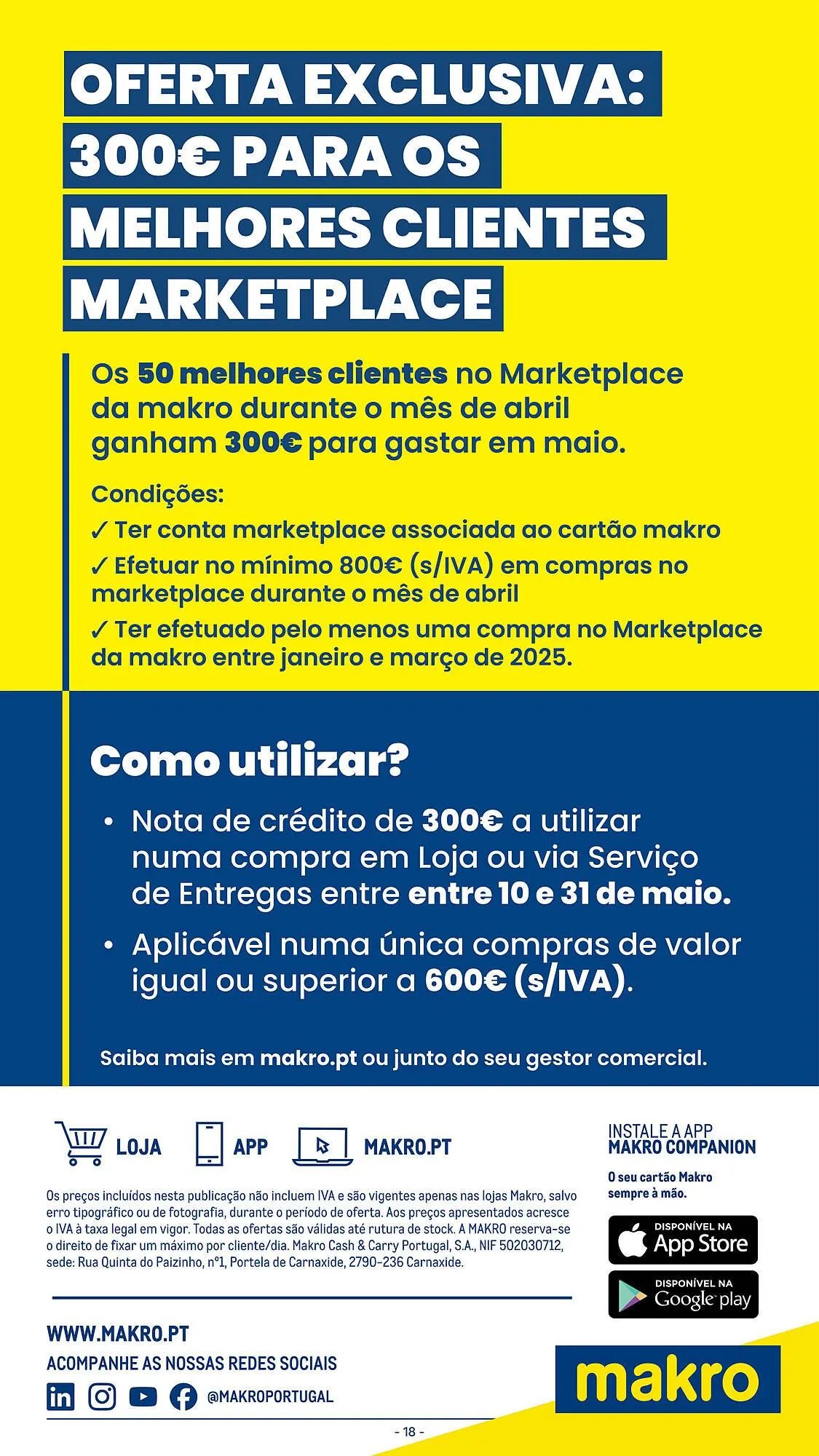 Folheto Folheto Makro de 15 de abril até 21 de abril 2025 - Pagina 18