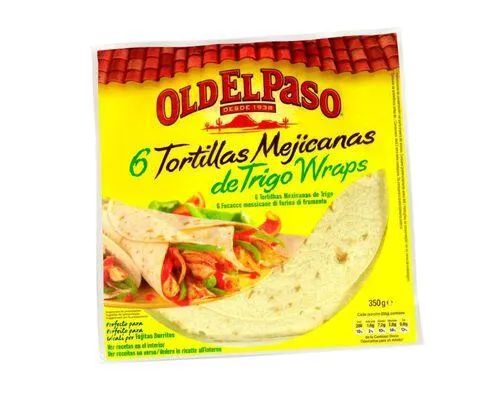 tortilha old el paso wrap trigo 350g