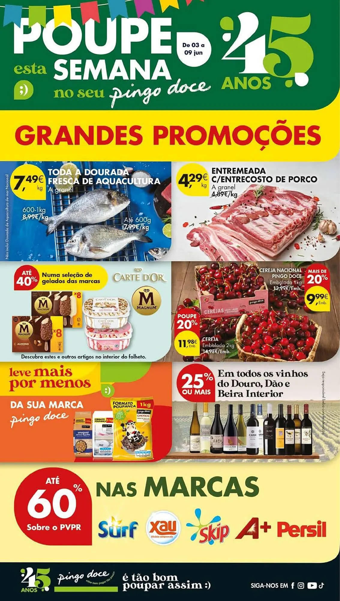 Folheto Folheto Pingo Doce de 3 de junho até 9 de junho 2025 - Pagina 1