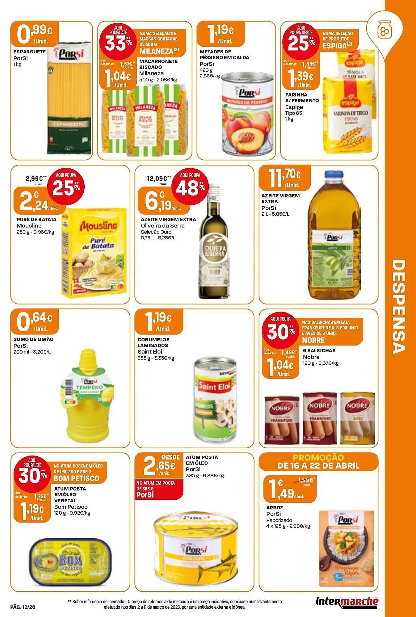 Folheto Folheto Intermarché de 16 de abril até 22 de abril 2026 - Pagina 19