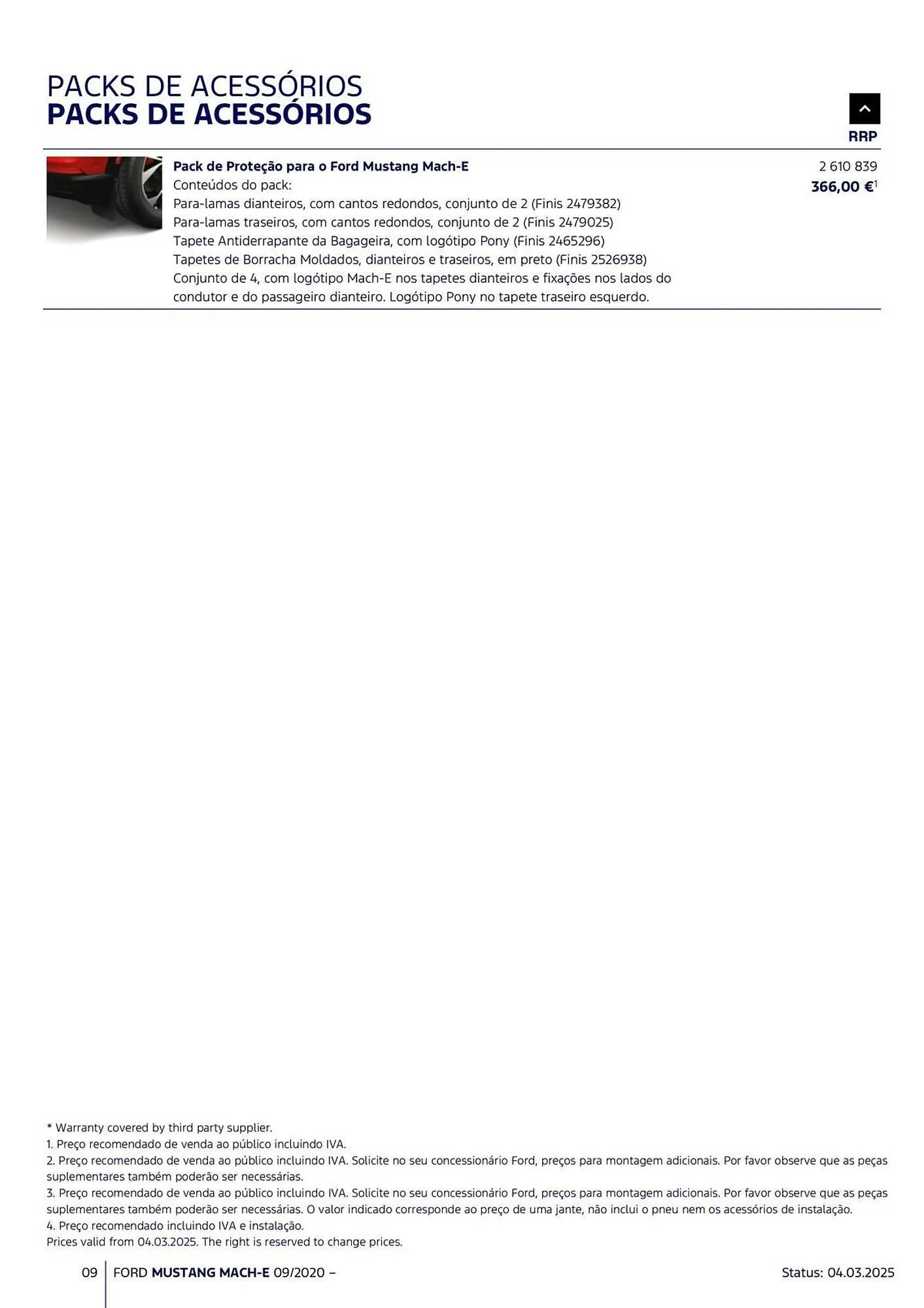 Folheto Folheto Ford de 18 de março até 31 de agosto 2025 - Pagina 9