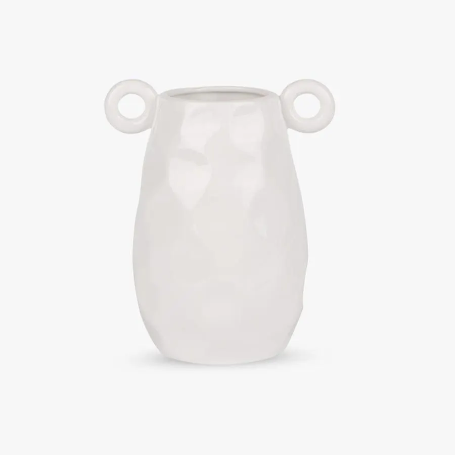 Jarra branca 15,5x22 cm ORGANIC