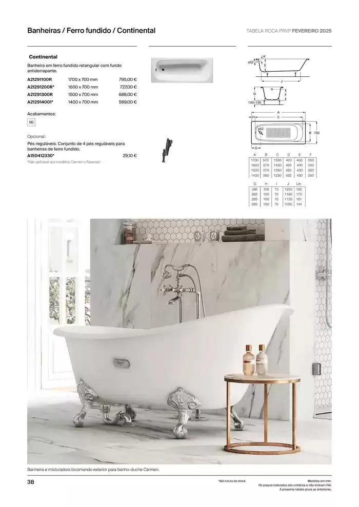 Folheto Soluções de Banho  de 6 de janeiro até 31 de dezembro 2025 - Pagina 40