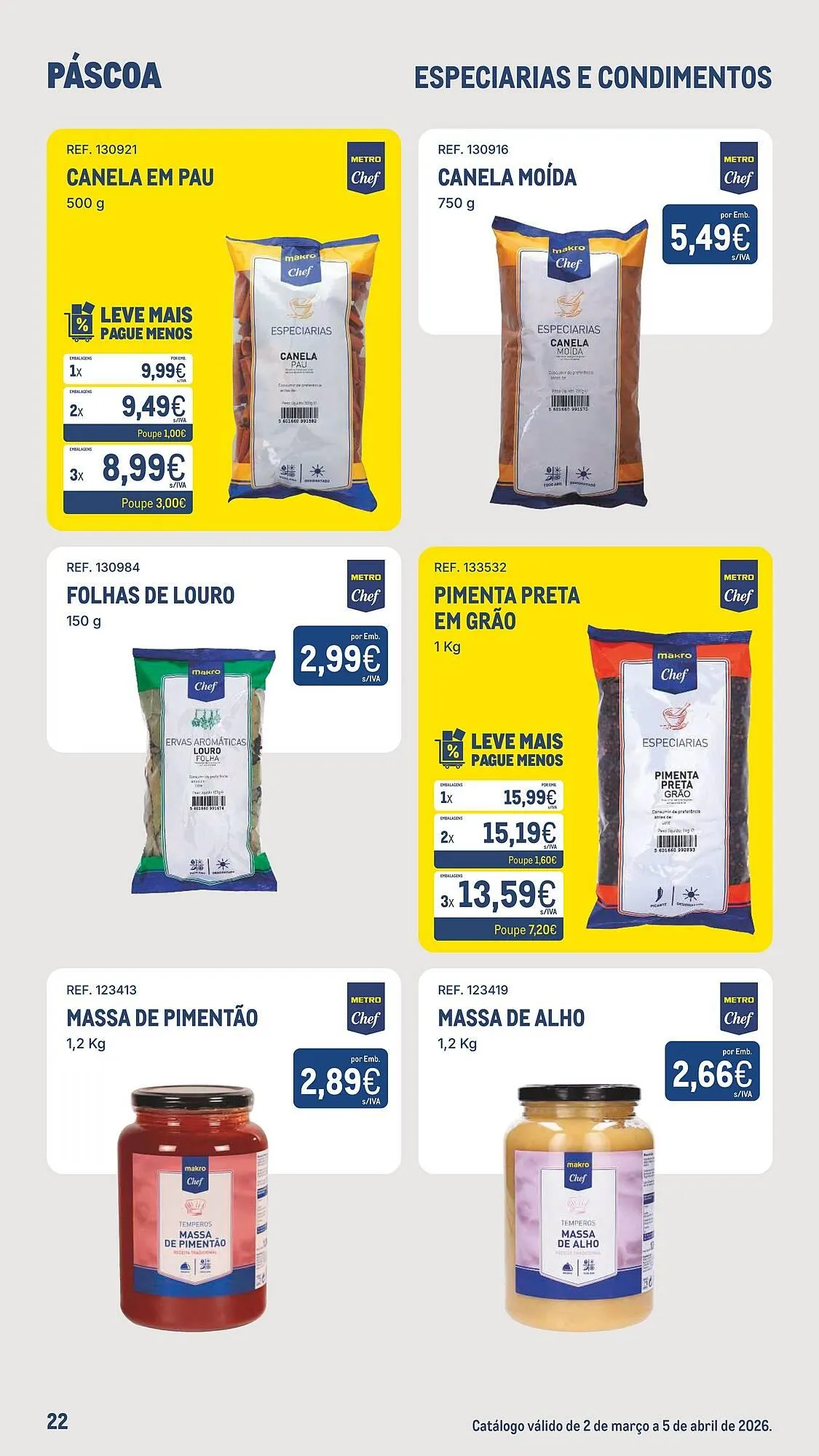 Folheto Catálogo Makro de 2 de março até 5 de abril 2026 - Pagina 22