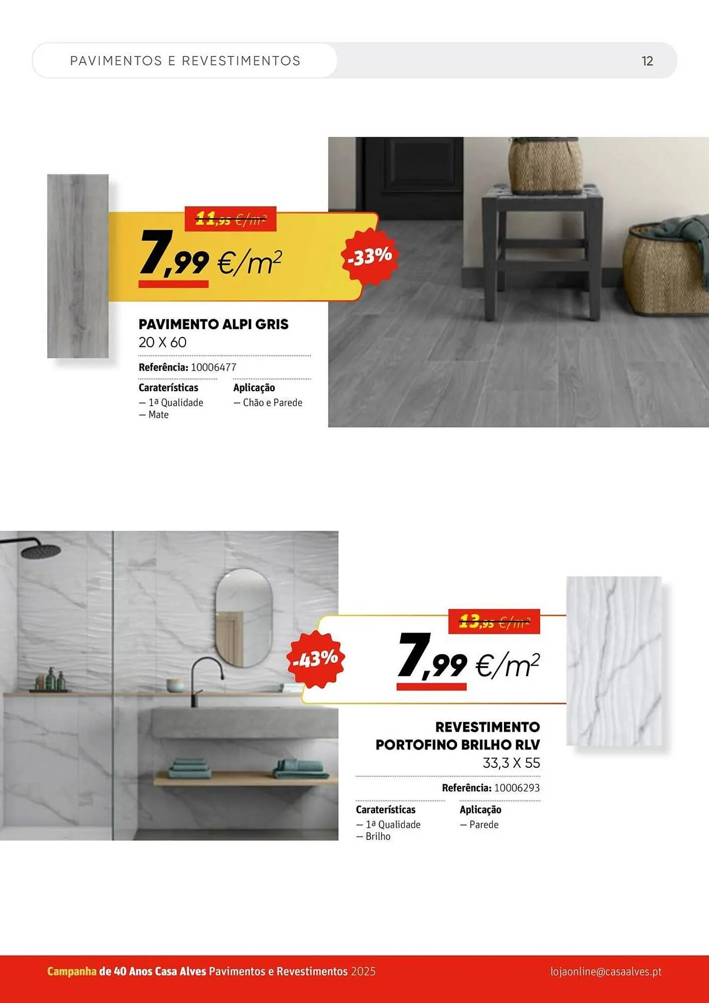 Folheto Folheto Casa Alves de 1 de abril até 31 de agosto 2025 - Pagina 12