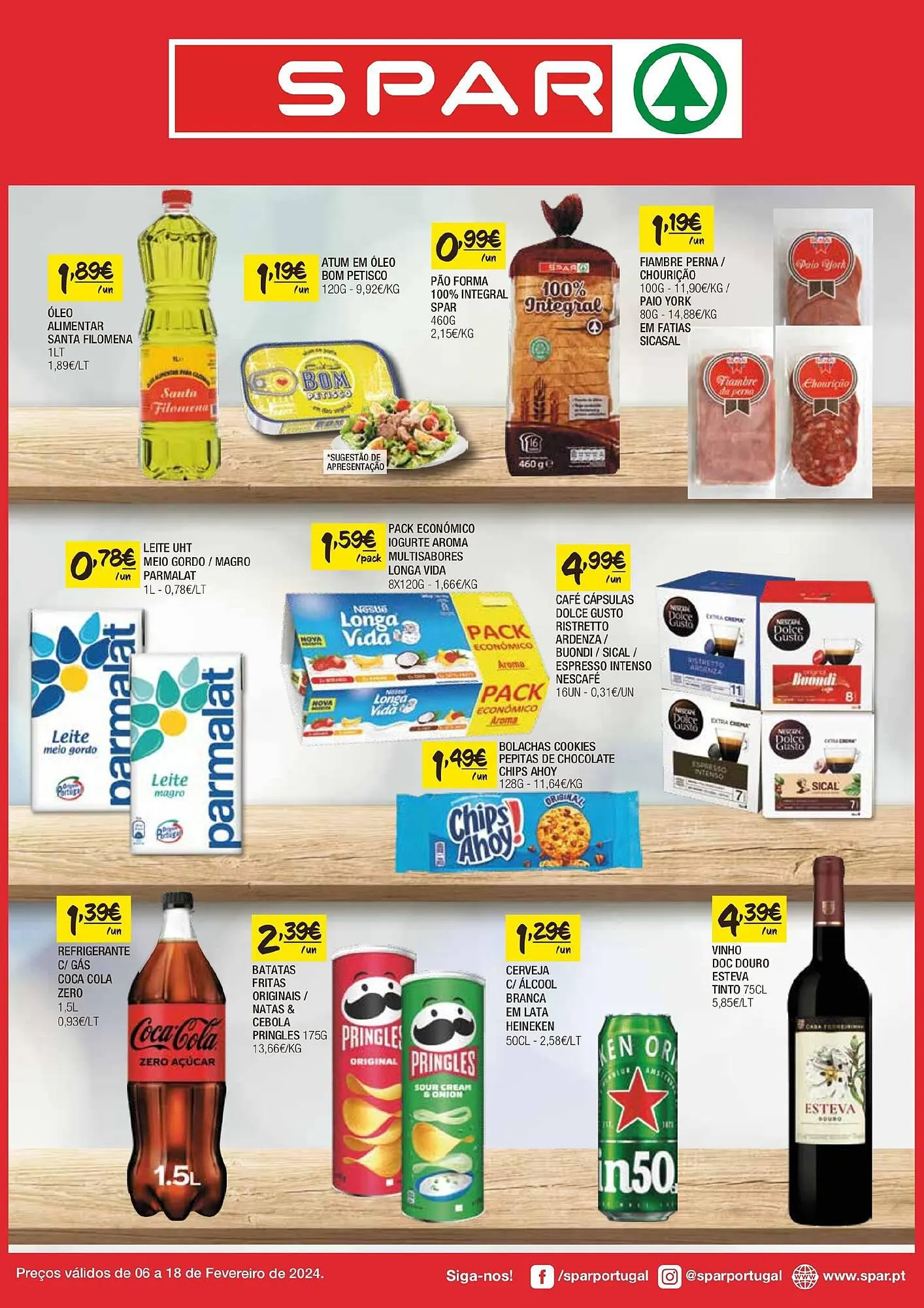 Folheto Folheto Spar de 6 de fevereiro até 18 de fevereiro 2024 - Pagina 1
