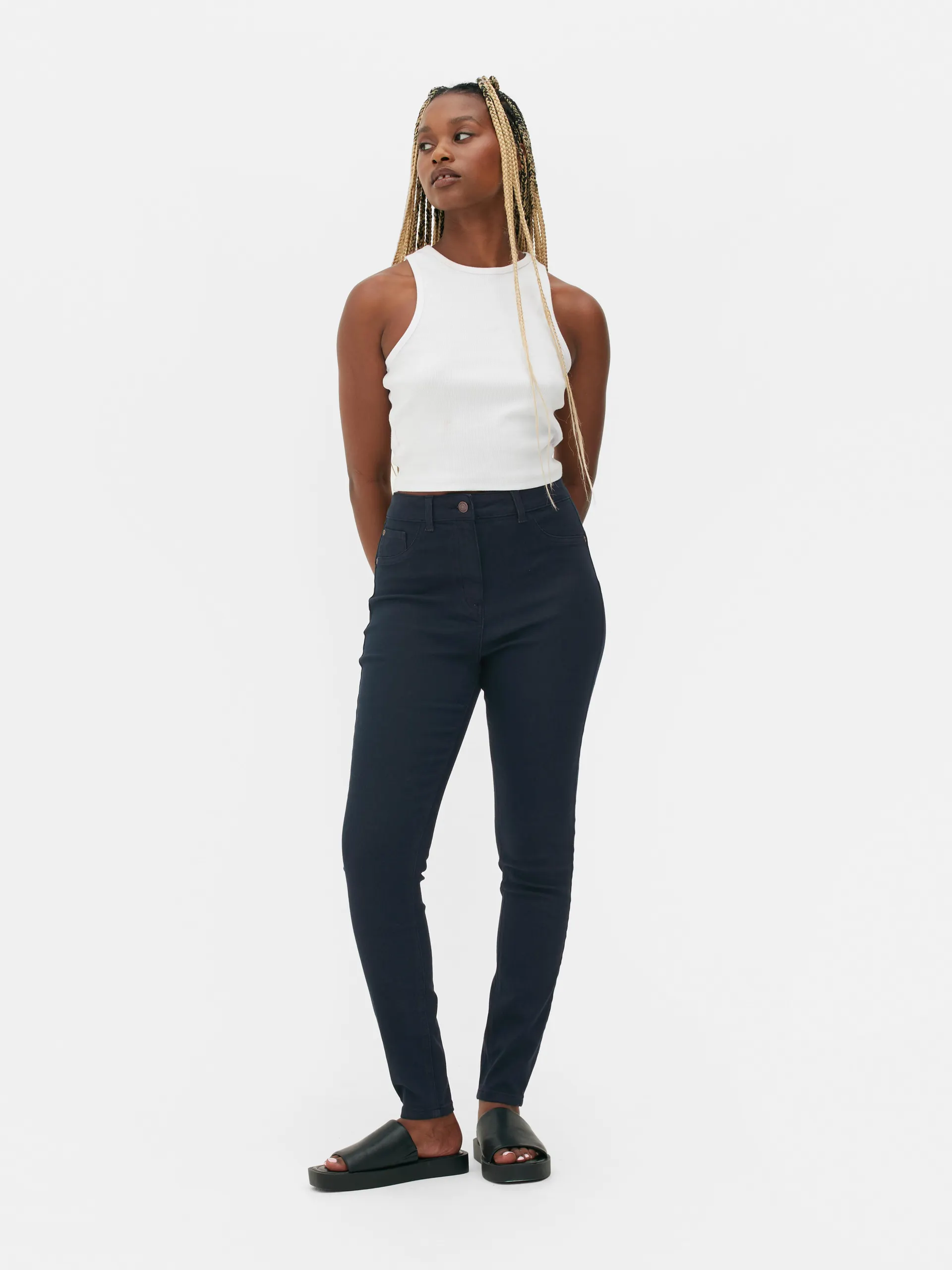 Afkledende skinny jeans