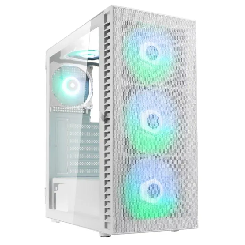 Caixa ATX Kolink Observatory HF Mesh ARGB Branco / Ventoinh