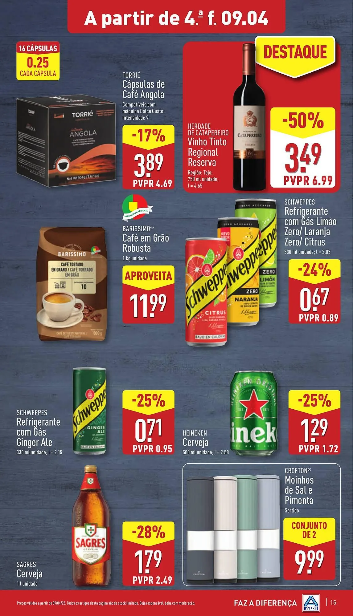 Folheto Folheto ALDI de 9 de abril até 15 de abril 2025 - Pagina 15