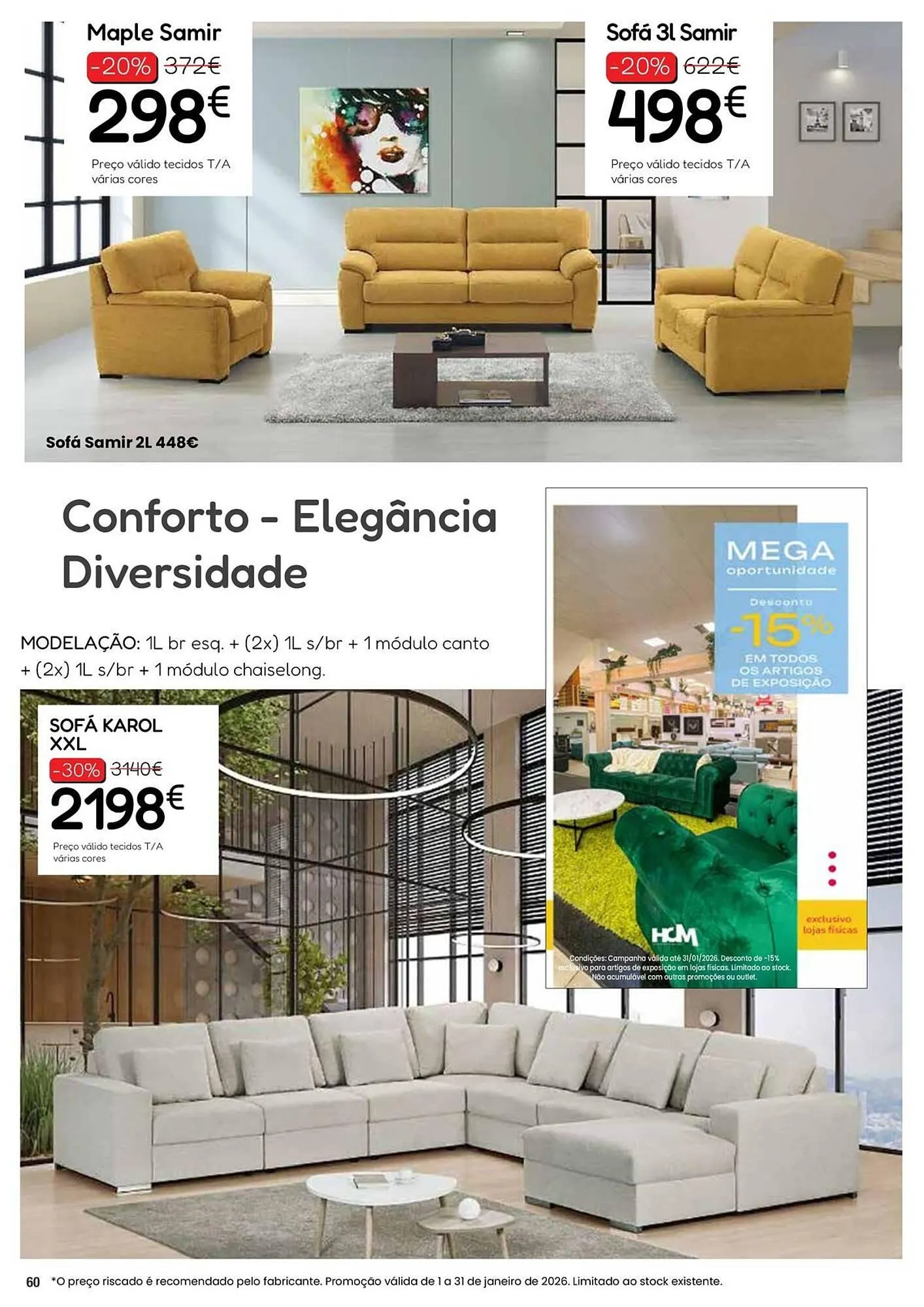 Folheto Folheto Hiper Centro do Móvel de 6 de janeiro até 31 de janeiro 2026 - Pagina 60