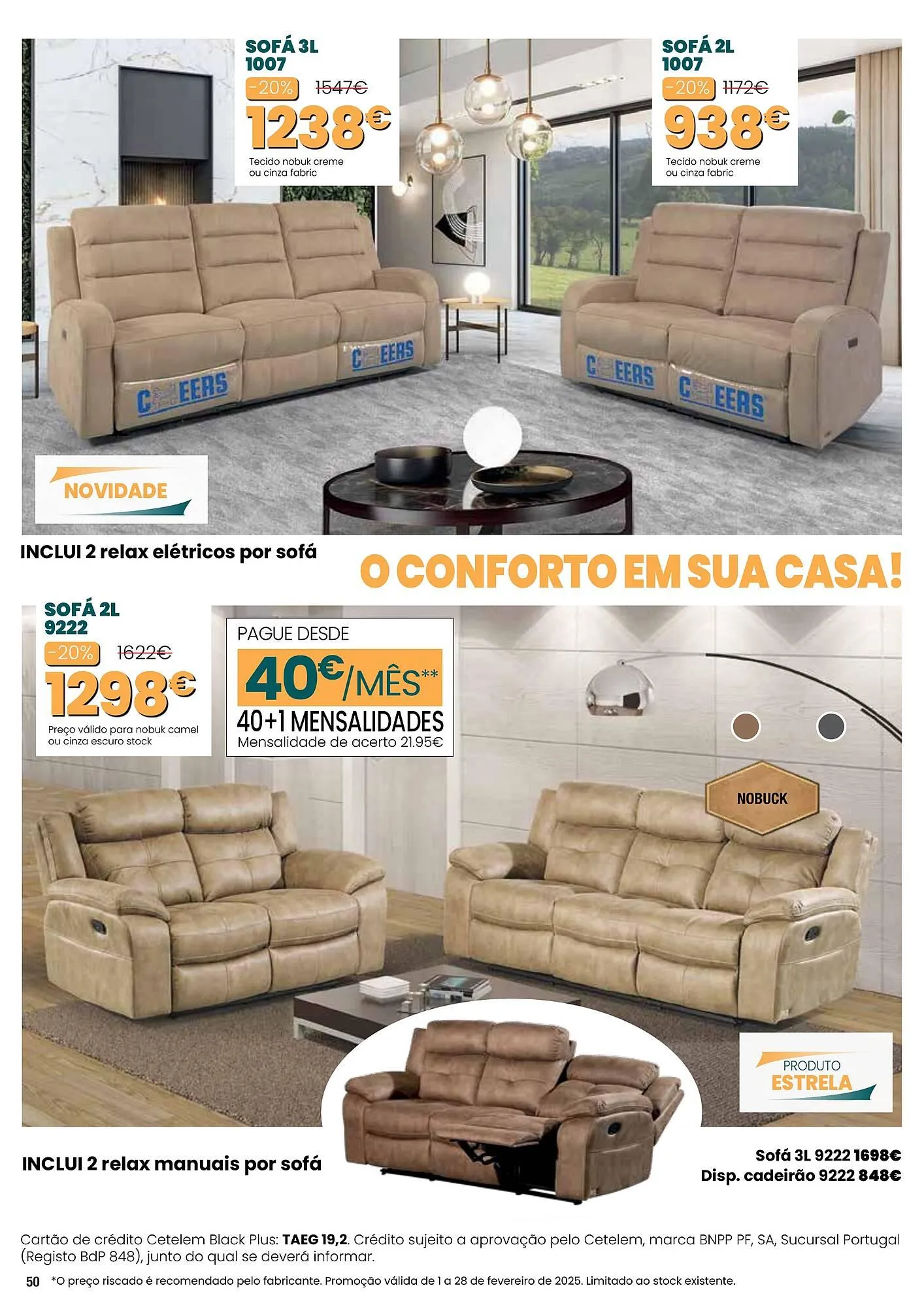 Folheto Folheto Hiper Centro do Móvel de 1 de fevereiro até 28 de fevereiro 2025 - Pagina 50