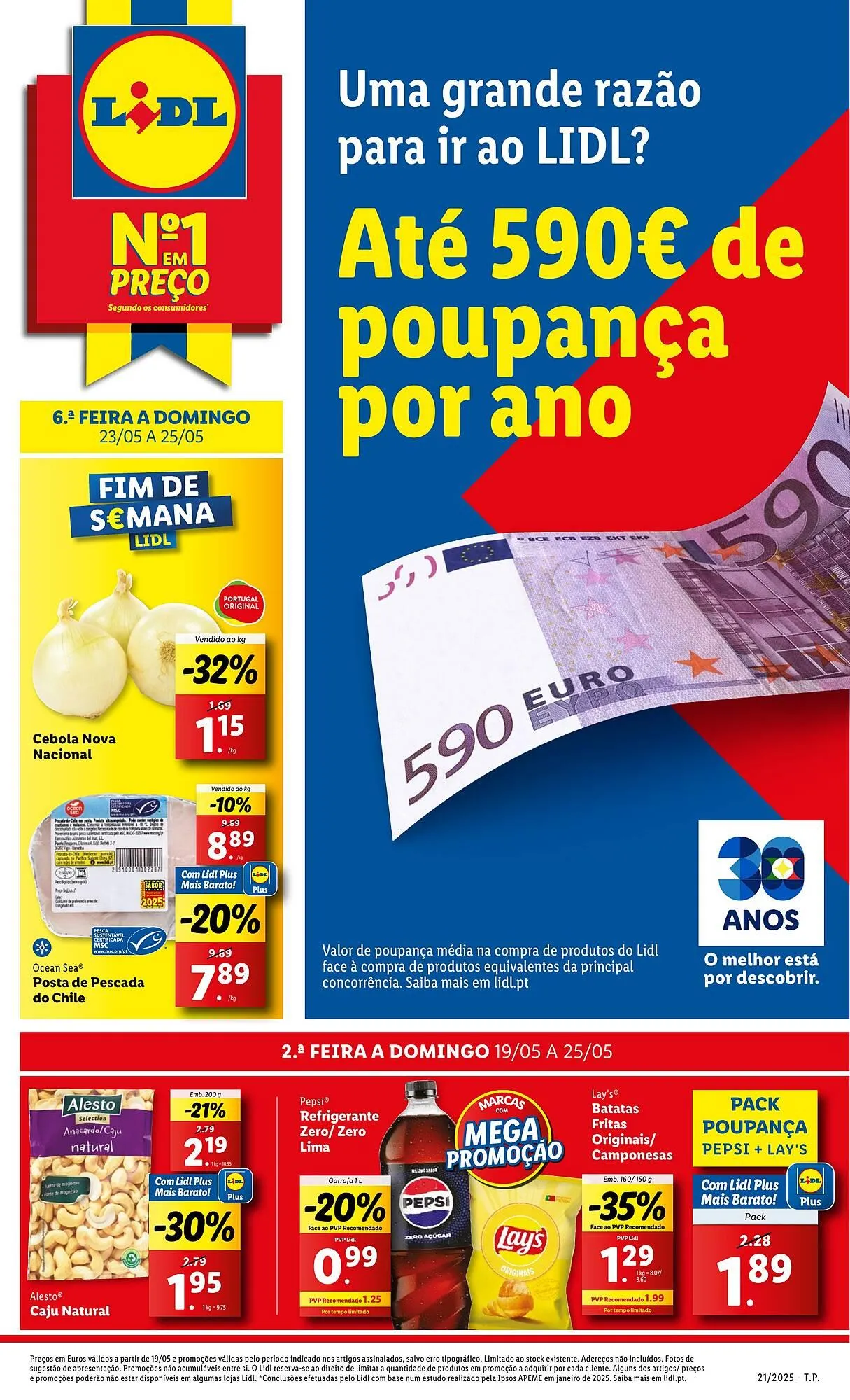 Folheto Folheto Lidl de 19 de maio até 25 de maio 2025 - Pagina 1