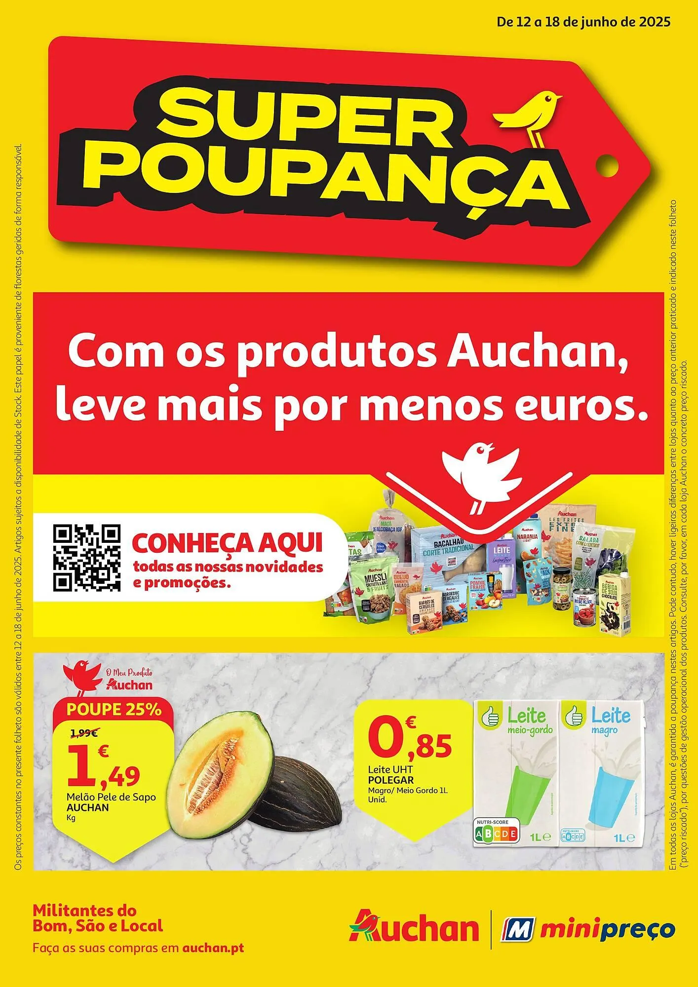 Folheto Folheto Auchan de 12 de junho até 18 de junho 2025 - Pagina 1