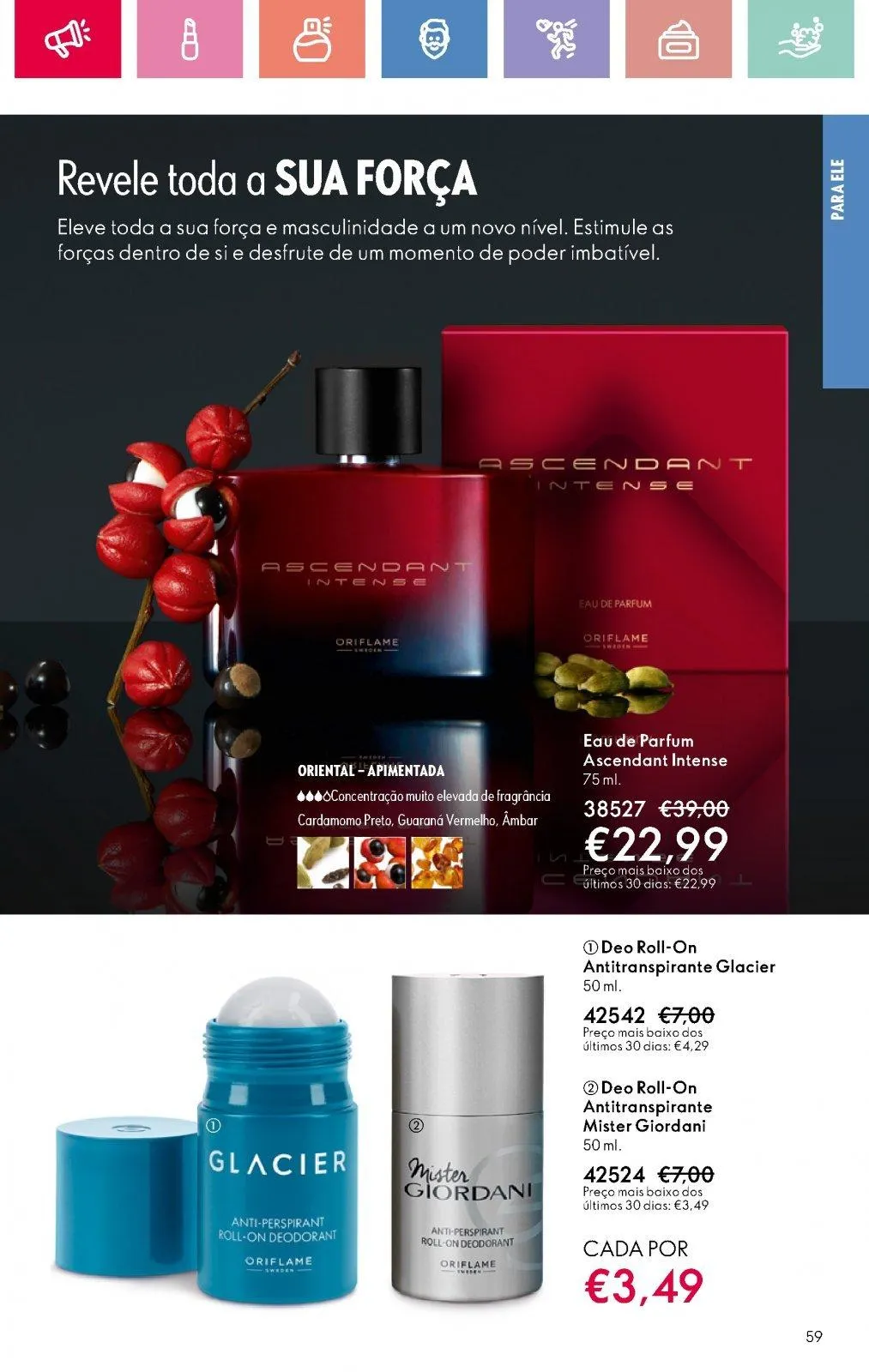 Folheto Folheto de Oriflame até 05.07.2025 de 18 de junho até 5 de julho 2025 - Pagina 59