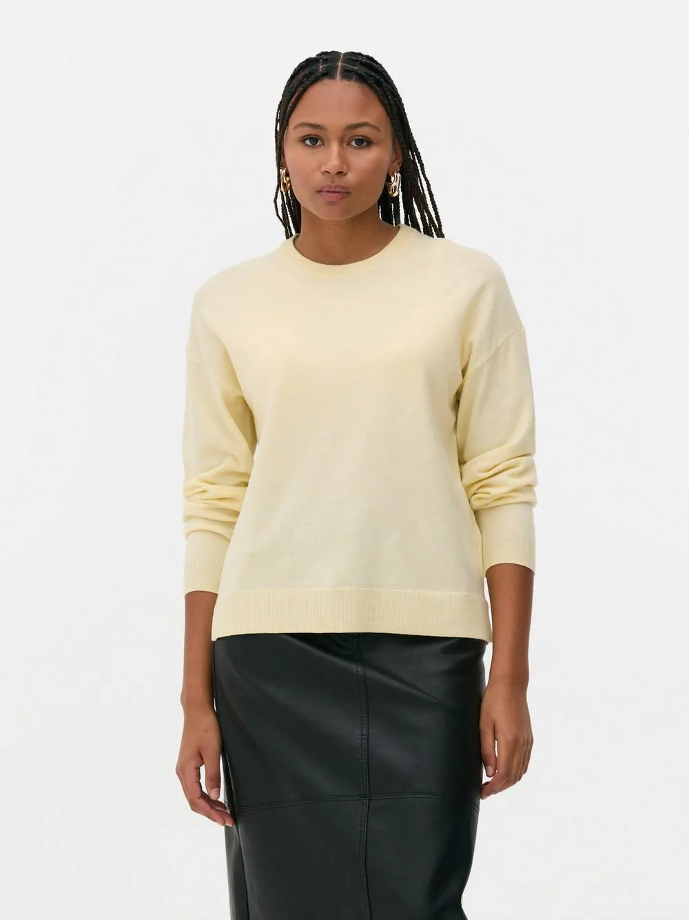 Fine Knit Crew Neck Jumper