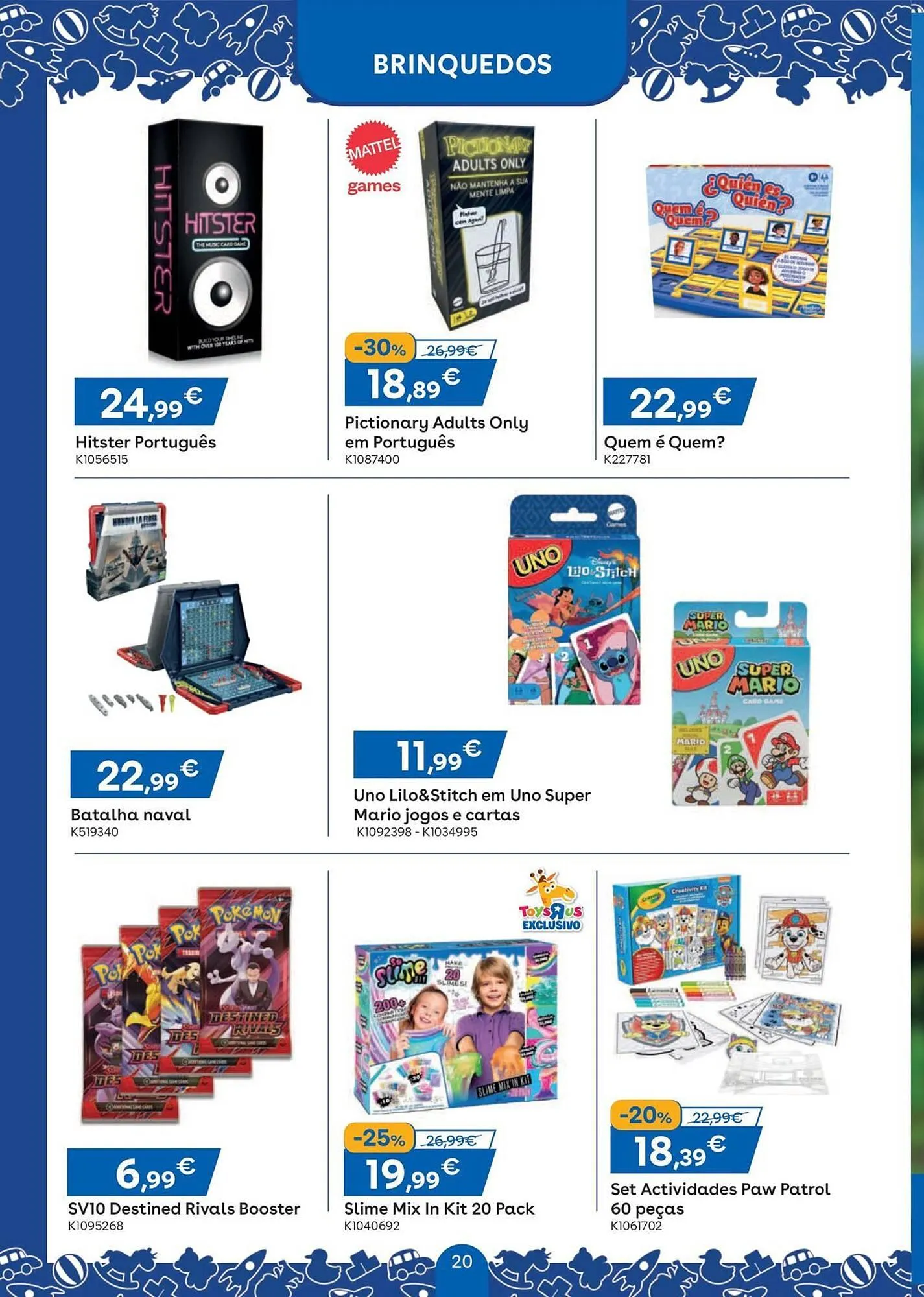 Folheto Folheto Toys R Us de 1 de julho até 27 de julho 2025 - Pagina 20