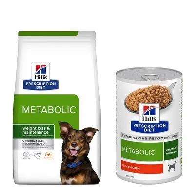 Metabolic Weight Management com frango (12 kg) + latas Metabolic (3 x 370 g)