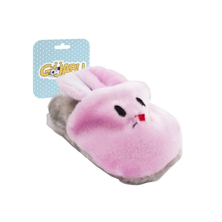 Guabu Chinelo de Peluche Rosa para cachorros