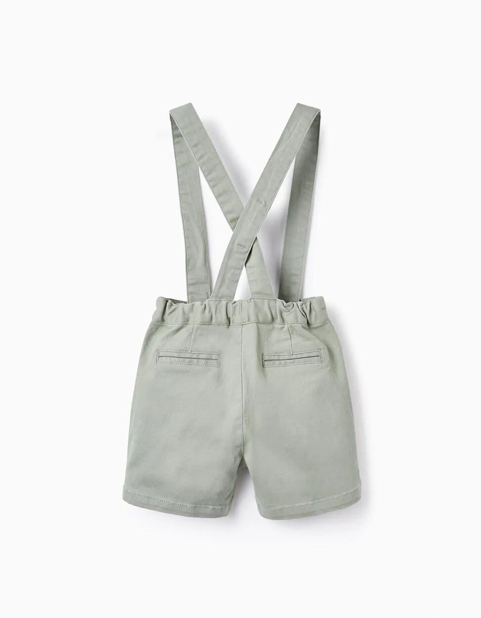 Calções Chino com Alças para Bebé Menino 'Special Days', Verde Água
