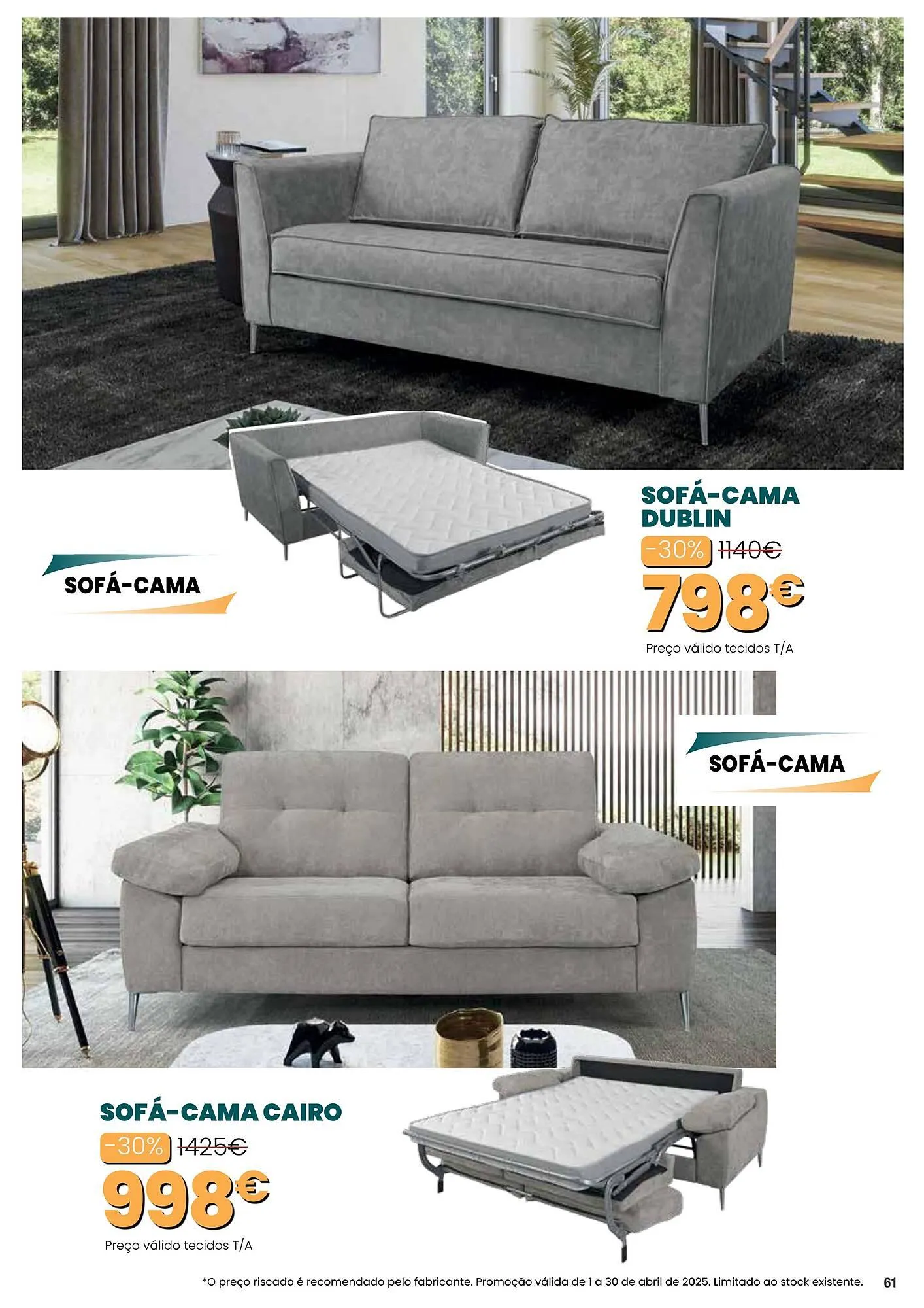 Folheto Folheto Hiper Centro do Móvel de 1 de abril até 30 de abril 2025 - Pagina 61