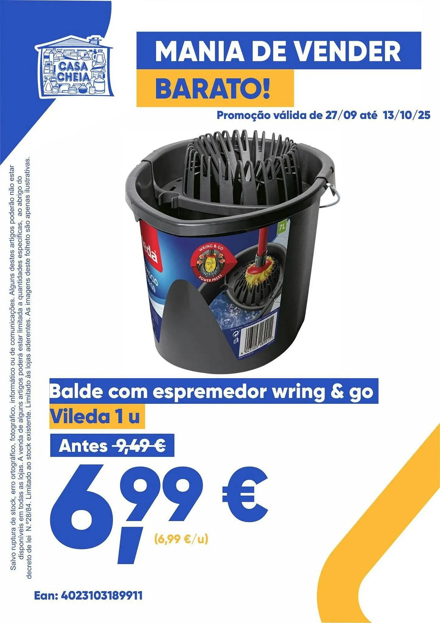 Folheto Folheto Casa Cheia de 27 de setembro até 13 de outubro 2025 - Pagina 1