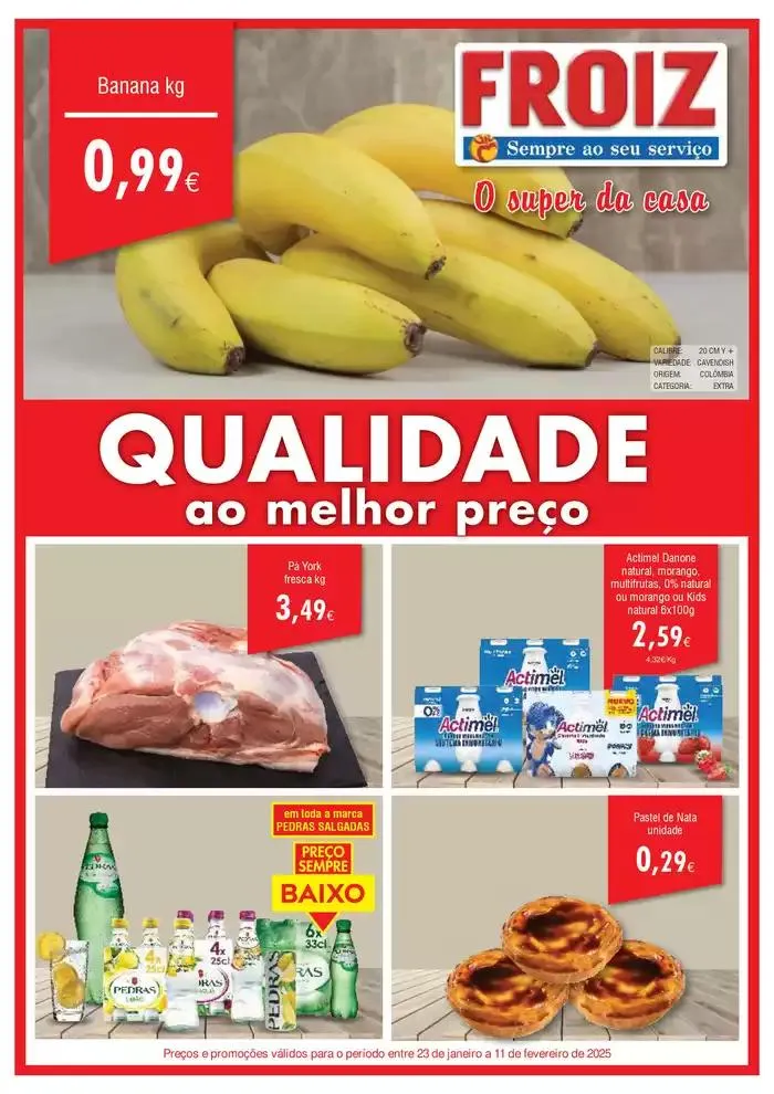Folheto Super FROIZ de 24 de janeiro até 11 de fevereiro 2025 - Pagina 1