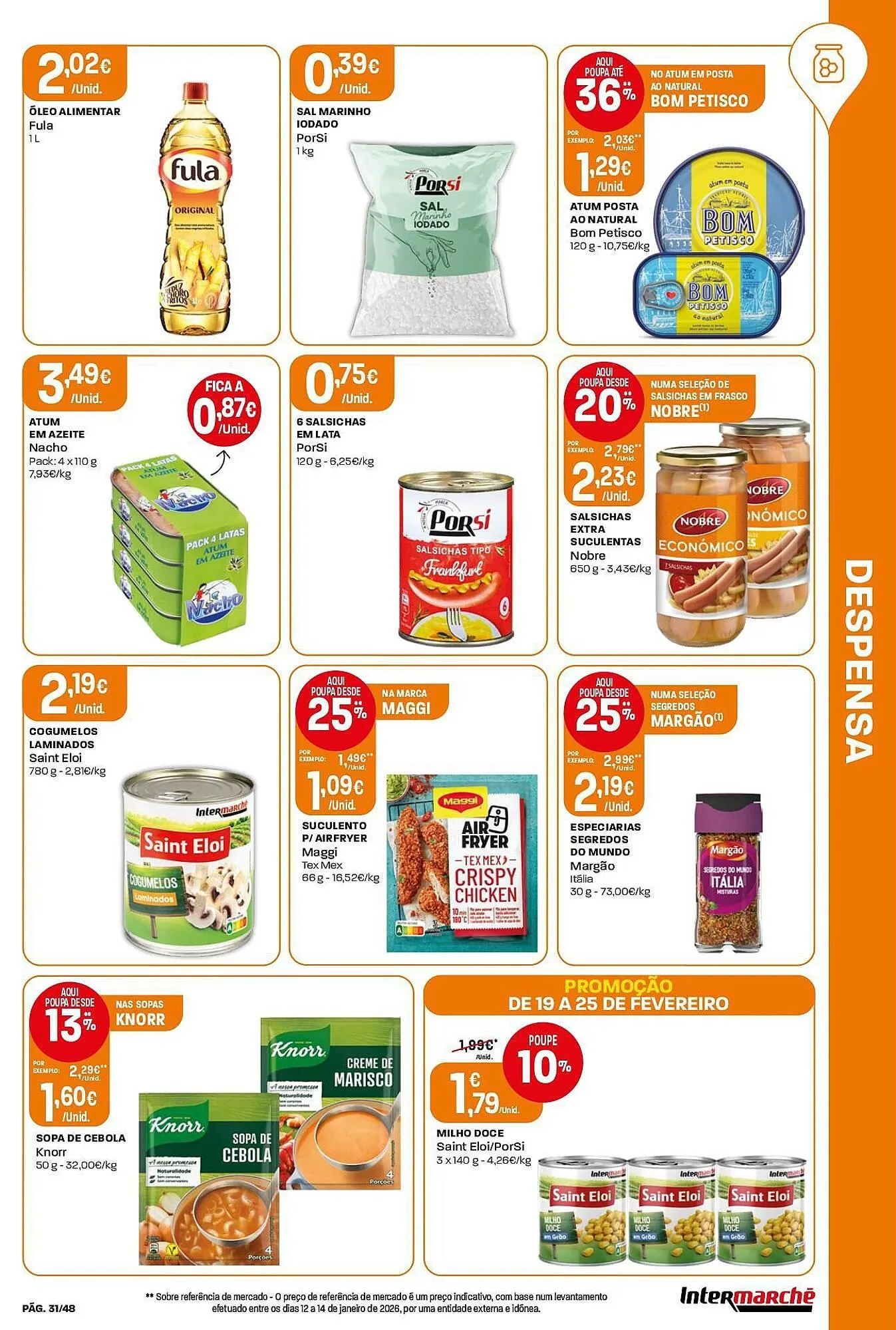 Folheto Folheto Intermarché de 19 de fevereiro até 25 de fevereiro 2026 - Pagina 31