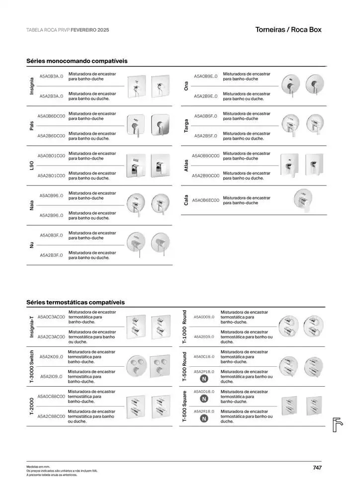 Folheto Soluções de Banho  de 6 de janeiro até 31 de dezembro 2025 - Pagina 749