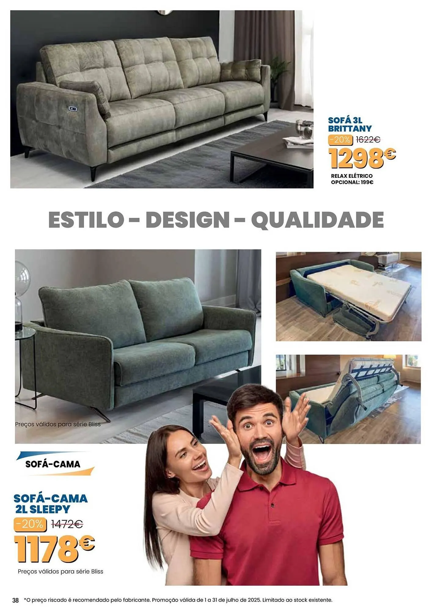 Folheto Folheto Hiper Centro do Móvel de 1 de julho até 31 de julho 2025 - Pagina 38