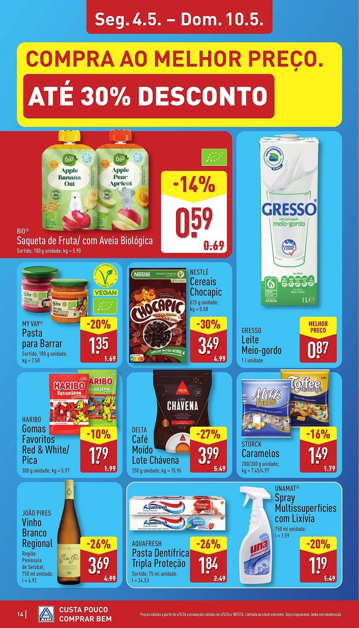 Folheto Folheto ALDI de 4 de maio até 10 de maio 2026 - Pagina 14