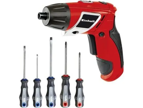Conjunto Aparafusadora Sem Fios EINHELL TC-SD 3.6 Li + Set 5 Chave Fendas